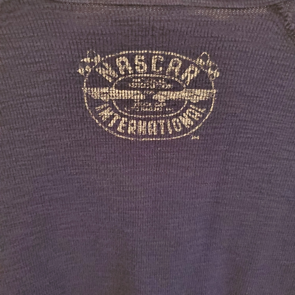 Lucky brand Nascar International long sleeve thermal tee size XL blue red - Picture 11 of 13